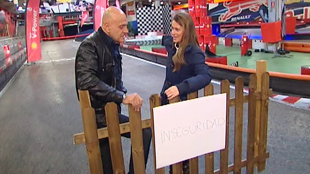 Sesión con su coach, con el médico y con su entrenadora, Makoke