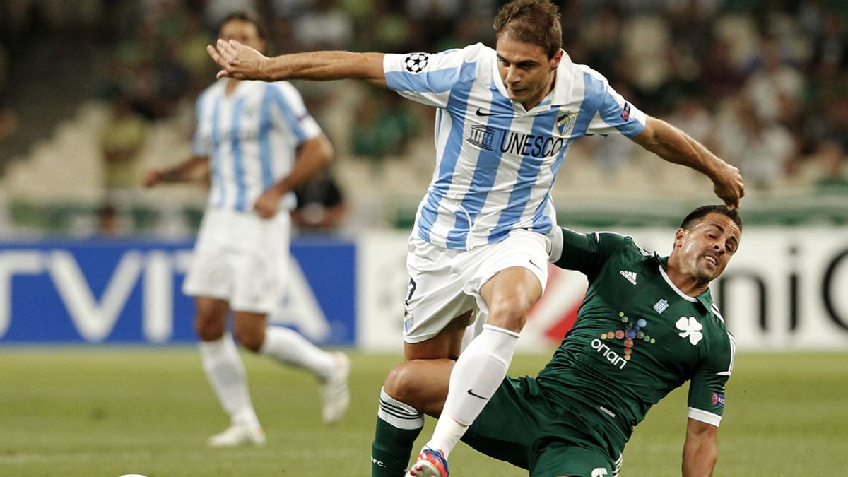 Joaquin, jugador del Málaga en el partido contra el Panathinaikos. Foto: Gtres