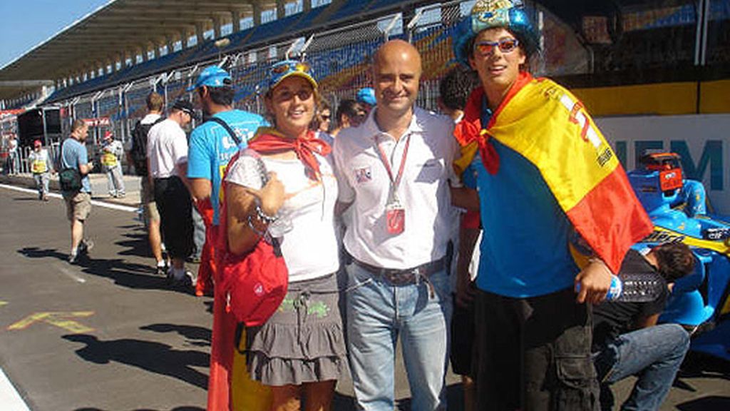 Con el equipo de Telecinco