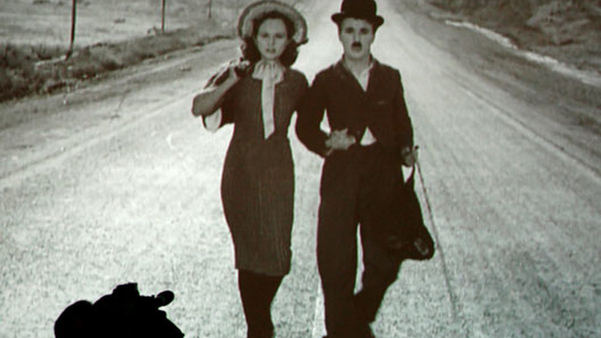 Una de las películas de Chaplin que se proyectan en la muestra. Foto: EFE