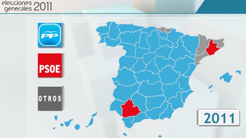 Así queda el mapa tras el 20-N