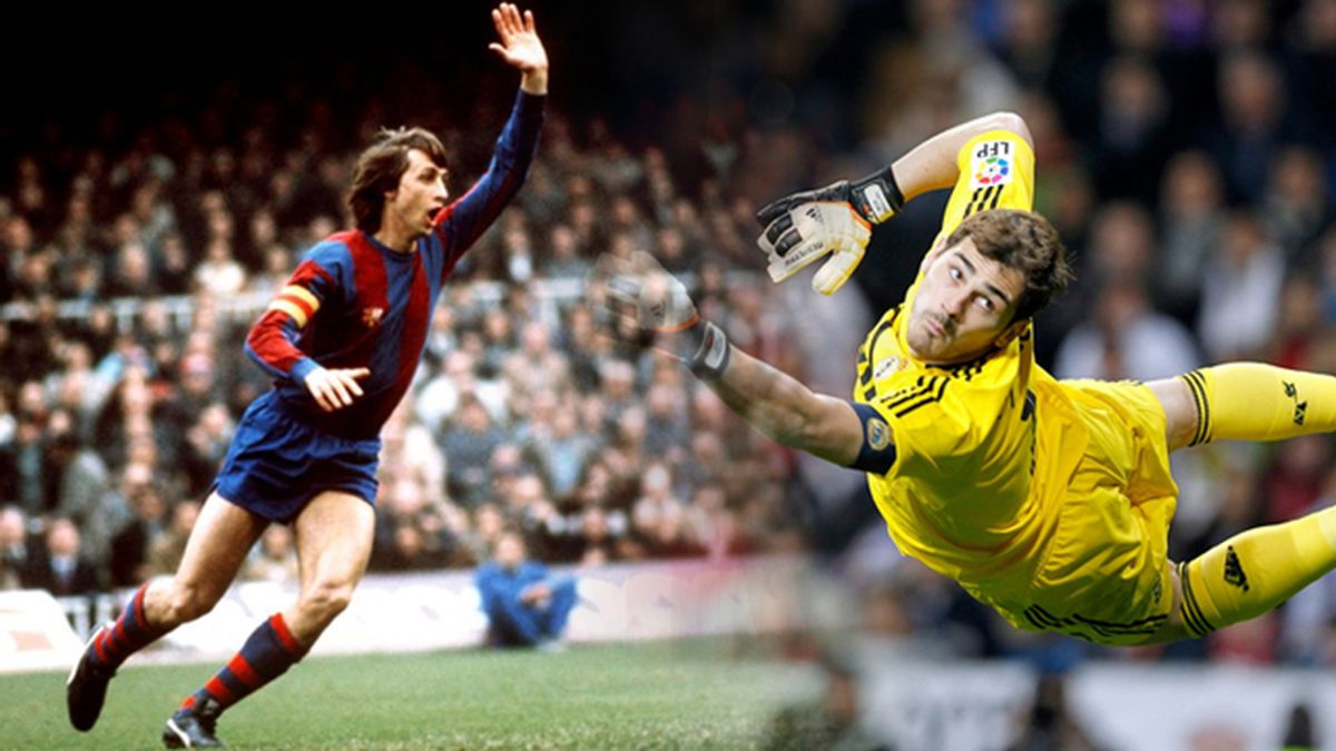 Cruyff y Casillas Cruyff y Casillas