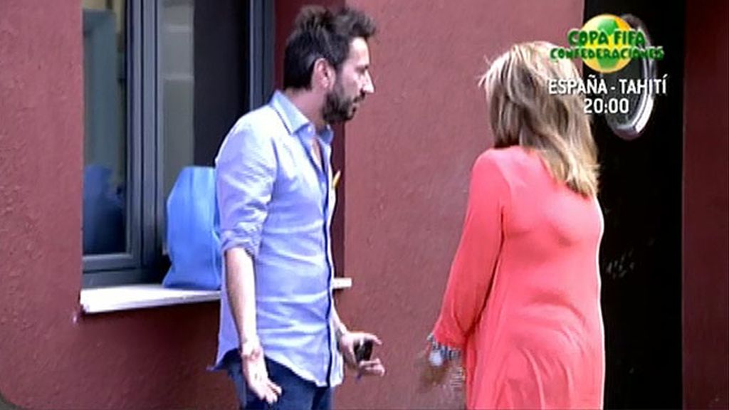 La colaboradora sale de plató tras una broma del programa