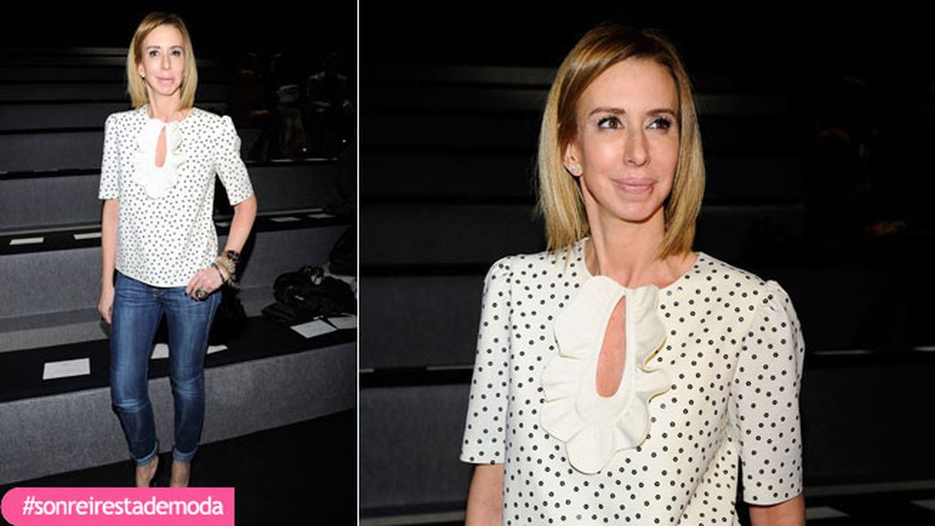 María de la Hoz Porto en el desfile de Miguel Palacio