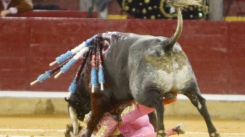Espectacular cogida
