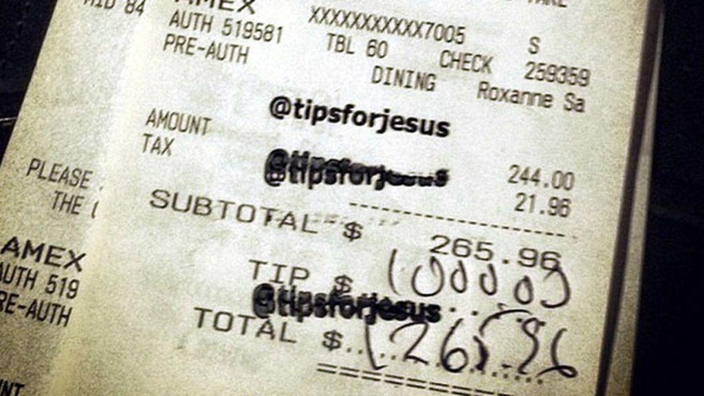 Un cliente generoso deja miles de dólares en propinas