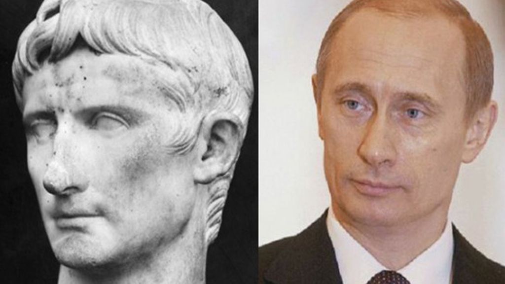 El emperador César Augusto y Vladimir Poutine