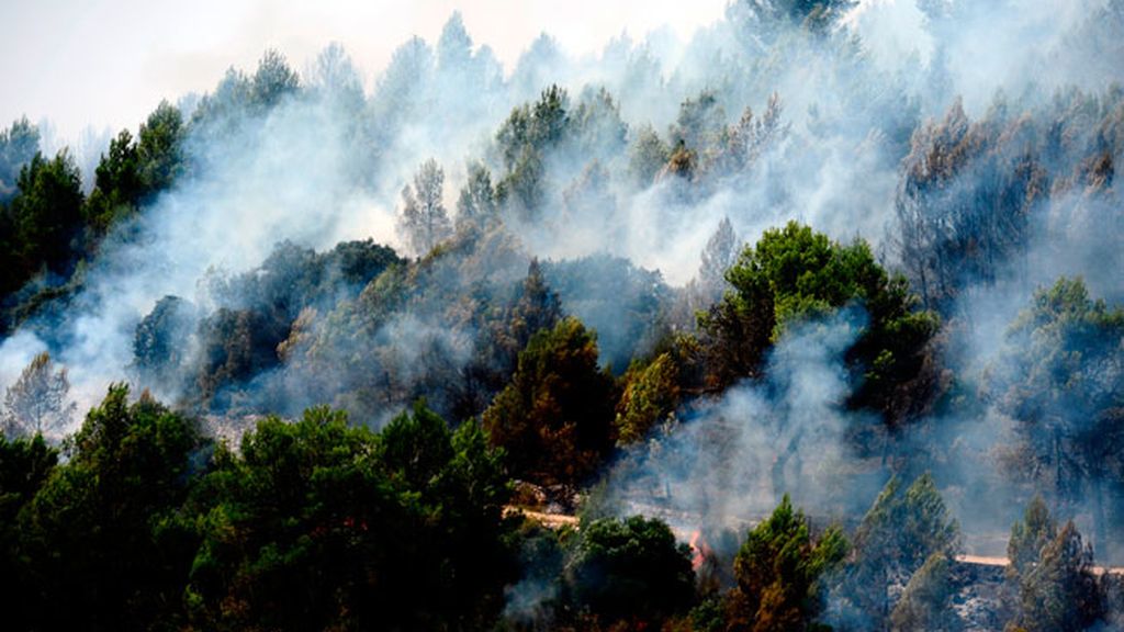 Imágenes del incendio en Girona