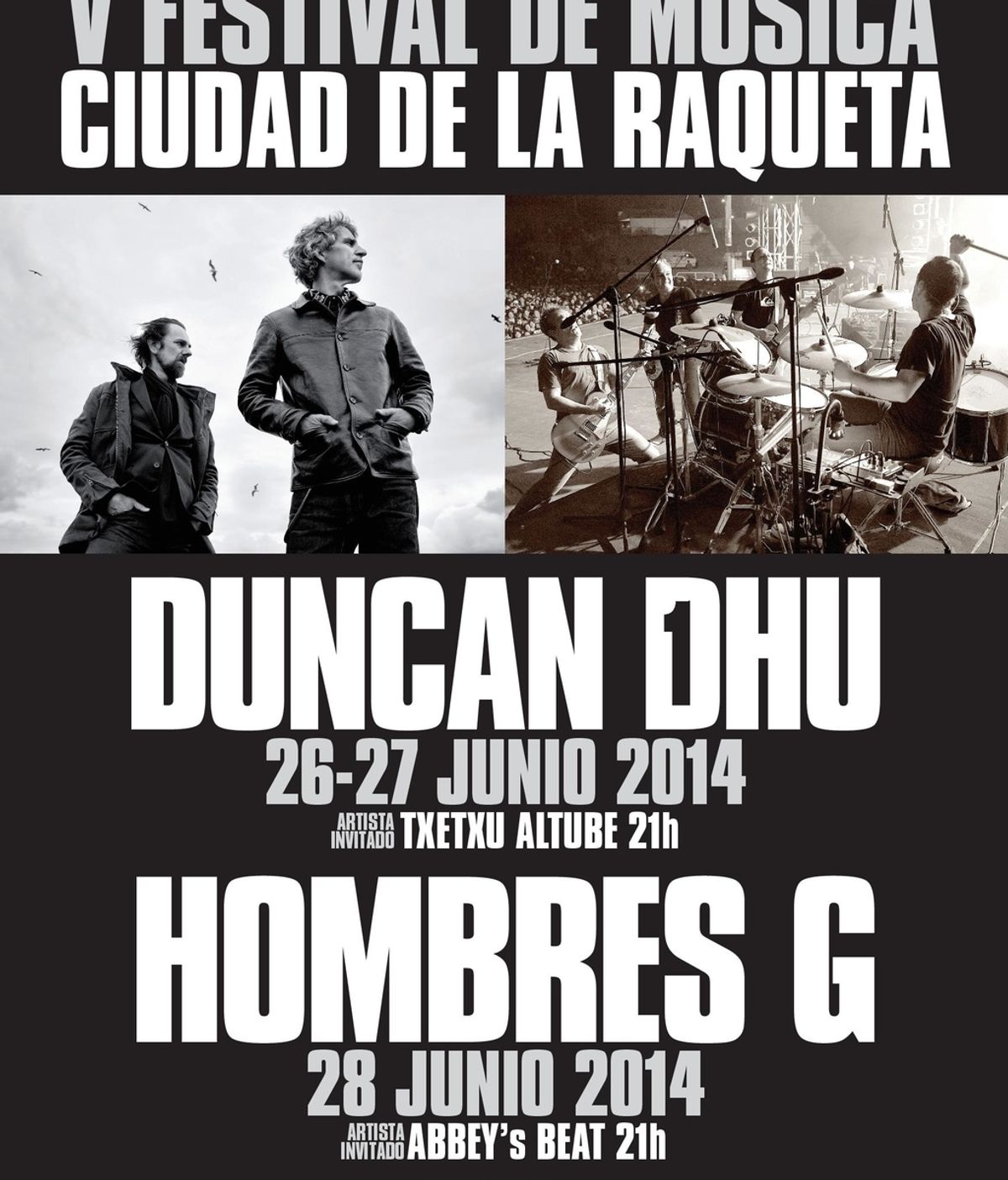 Cartel del Festival de Música Ciudad de la Raqueta