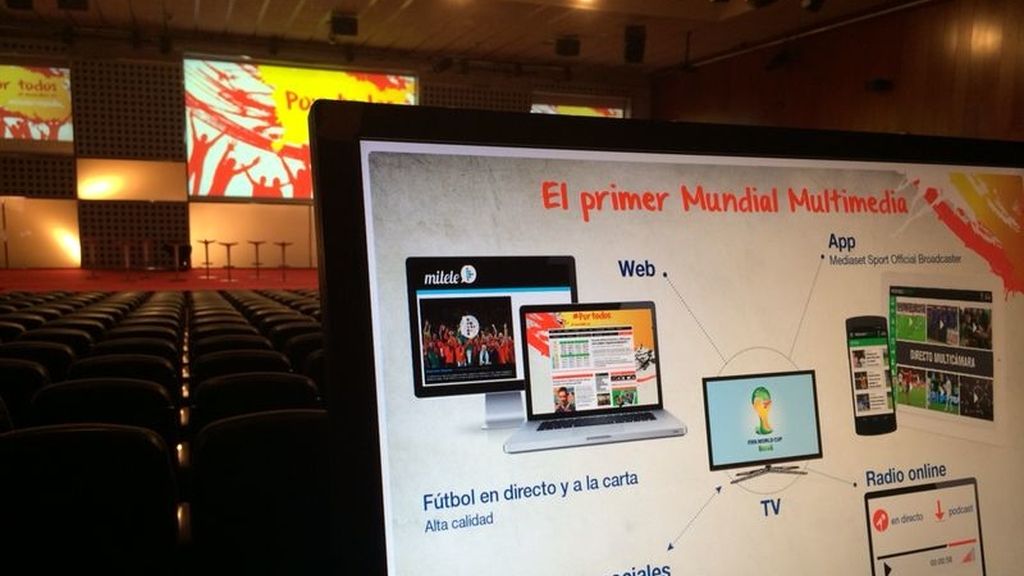 Así ha sido, foto a foto,  la presentación de Mediaset para el Mundial de Brasil 2014