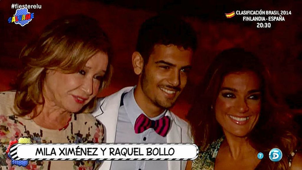 La colaboradora, de celebración con su familia, sus amigos y sus compañeros