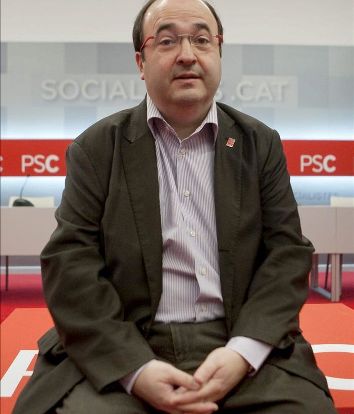 El viceprimer secretario del PSC y portavoz de este partido, Miquel Iceta, en una entrevista con Efe. EFE