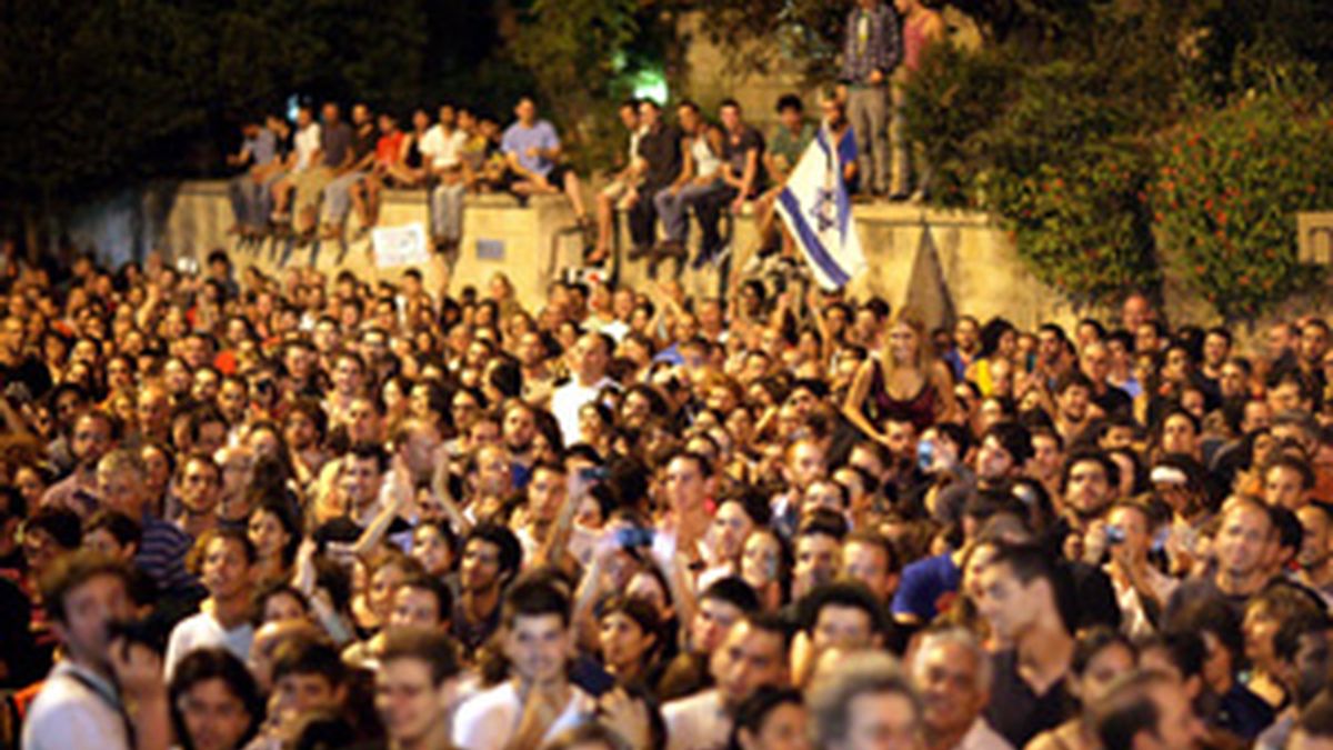Miles de indignados se manifestaron ayer en Israel. Foto: EFE