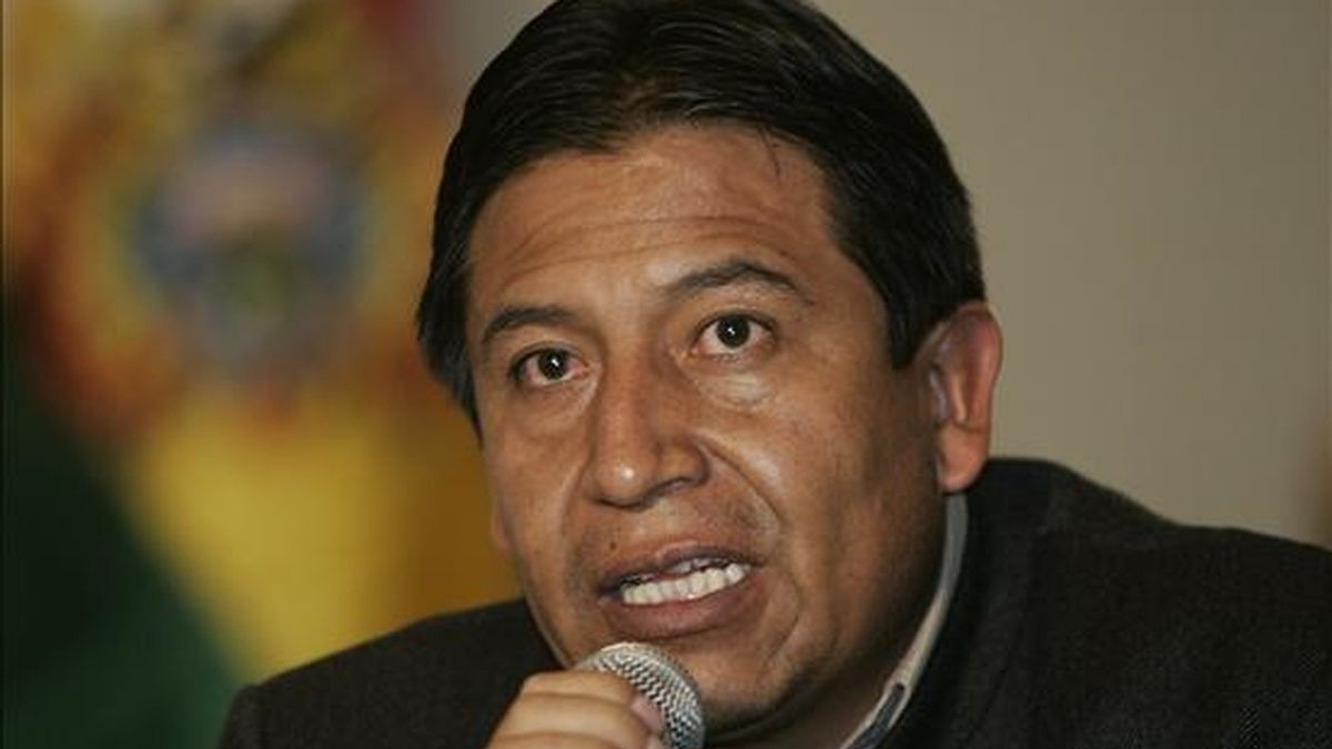 El canciller boliviano, David Choquehuanca, reiteró la voluntad de su Gobierno de tratar el tema por los canales diplomáticos y lamentó las recientes declaraciones de las autoridades peruanas. EFE/Archivo