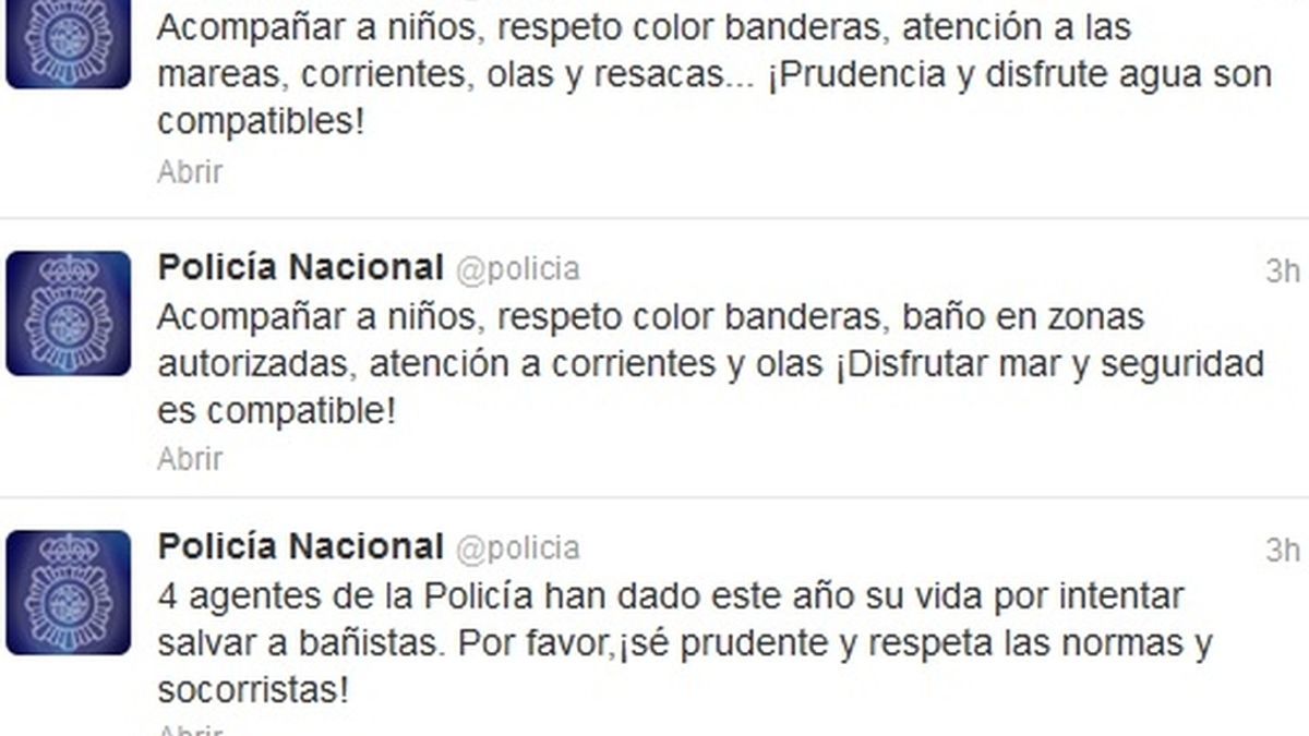 Consejos Policia Twitter
