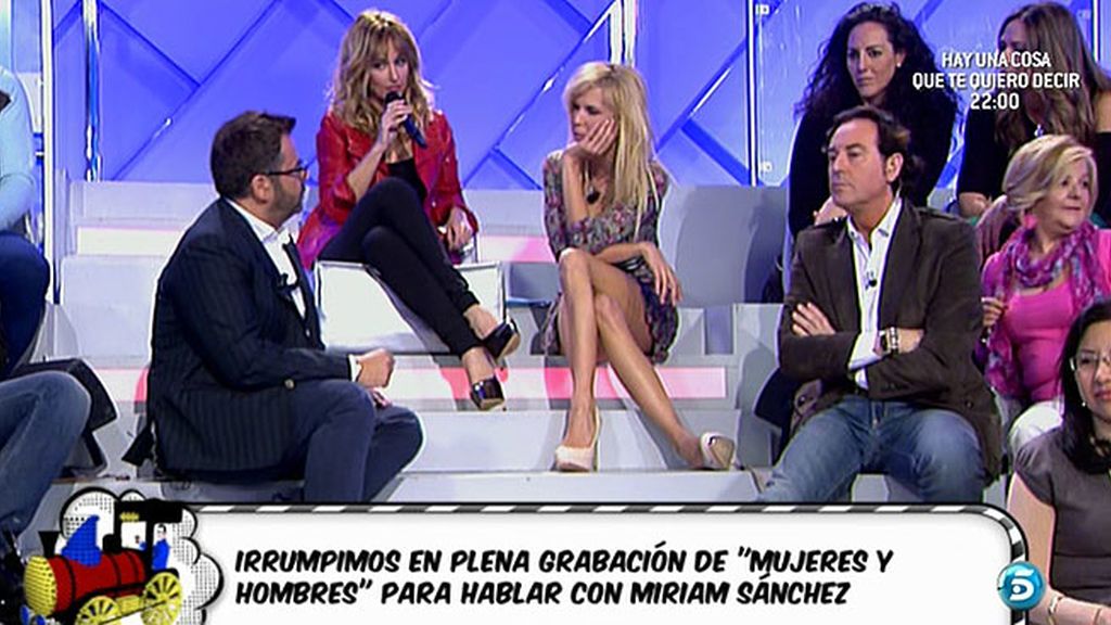 Jorge Javier entrevista a Pipi y Miriam en 'Mujeres y hombres' y propone un polígrafo a Miriam
