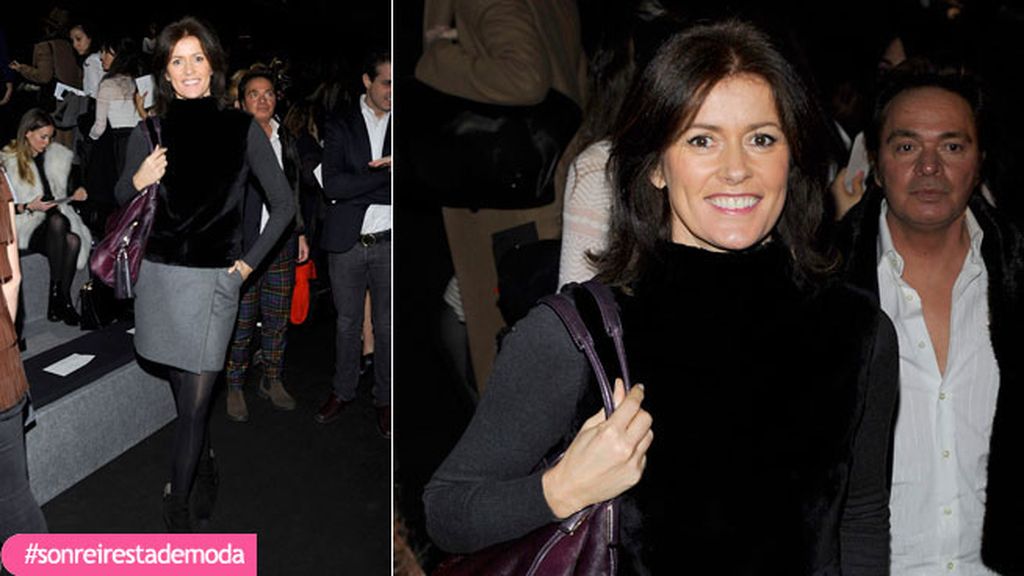 Nuria March en el desfile de Miguel Palacio