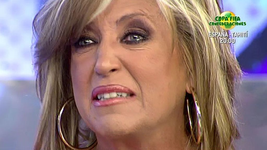 La colaboradora sale de plató tras una broma del programa