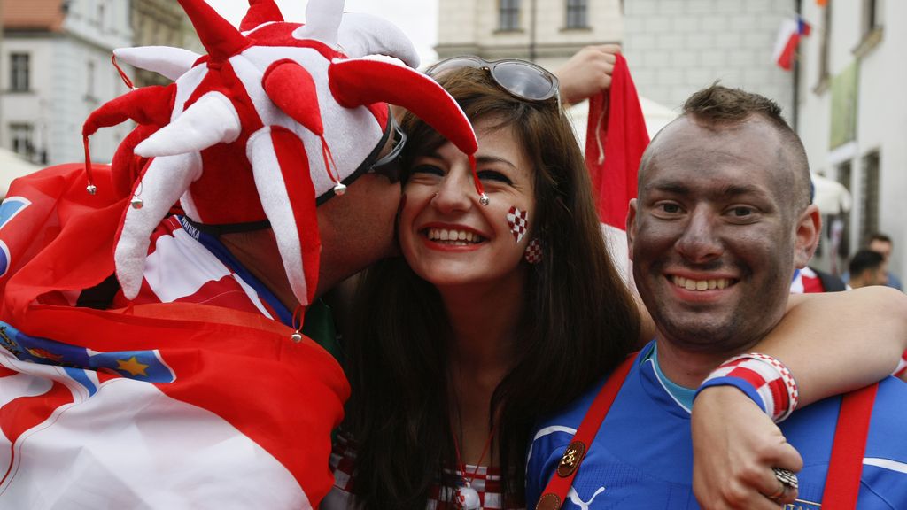 Mayoría croata en las gradas en el partido con Italia