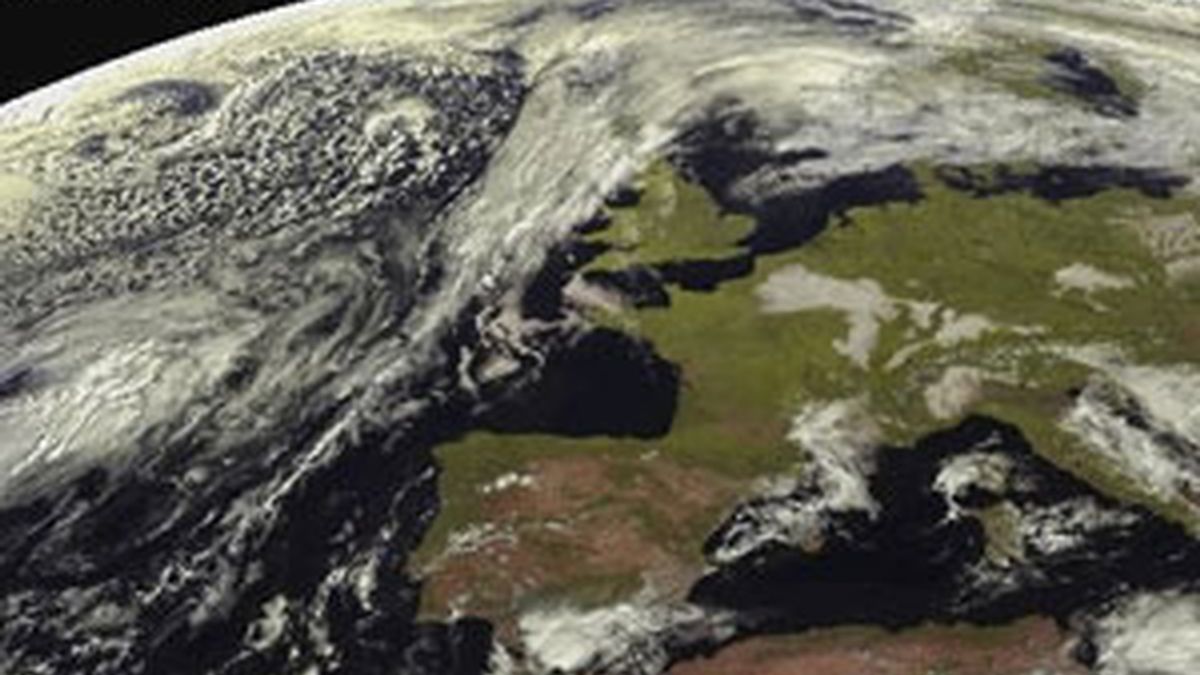 Imagen tomada por el satélite Meteosat. Foto: EFE