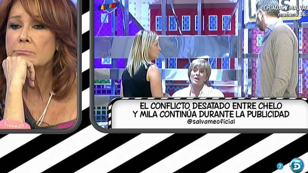 Chelo Gª Cortés abandona el plató tras un enfrentamiento con Mila Ximénez