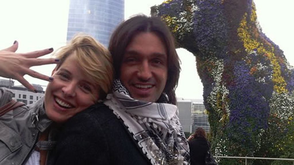 Tania y Rafa felices en Bilbao