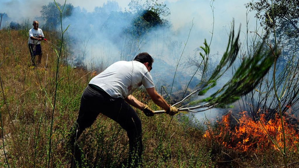 Imágenes del incendio en Girona
