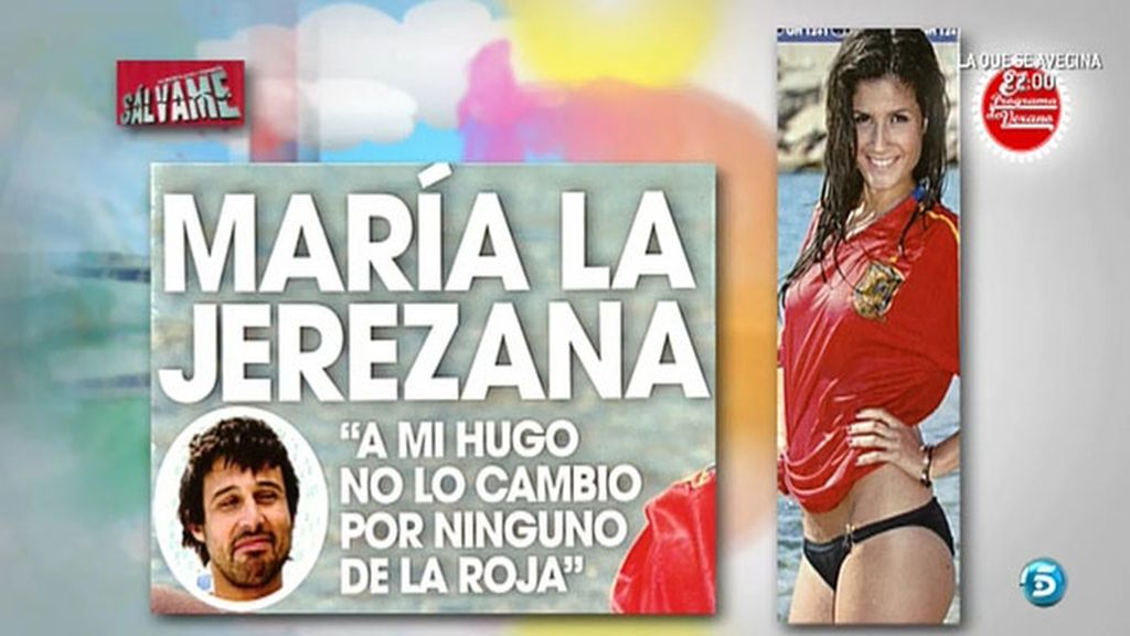 La jerezana ha posado con la equipación de España para la revista 'Sálvame'