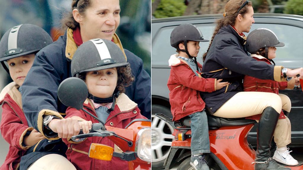 Cuando no era delito ir tres en una moto