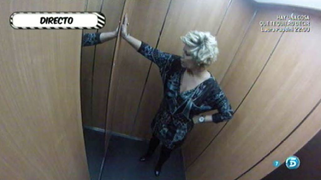 Terelu Campos se enfrenta en directo a uno de sus miedos: los ascensores