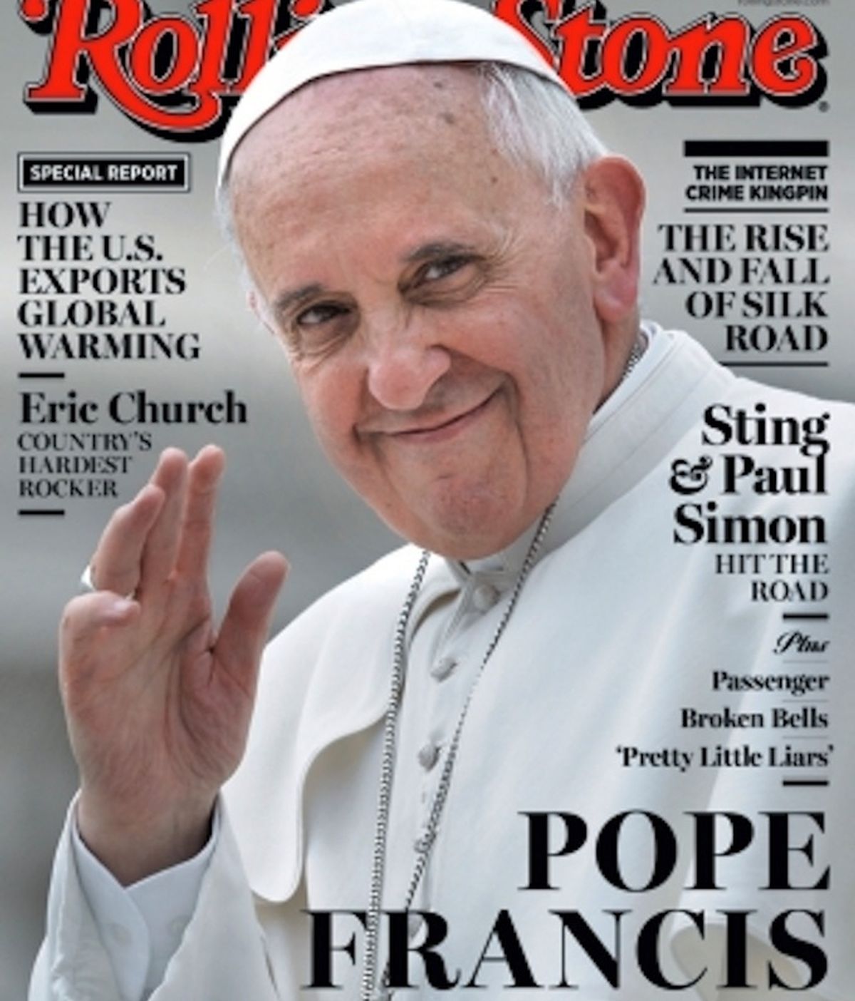 El papa Francisco, portada de la revista Rolling Stone