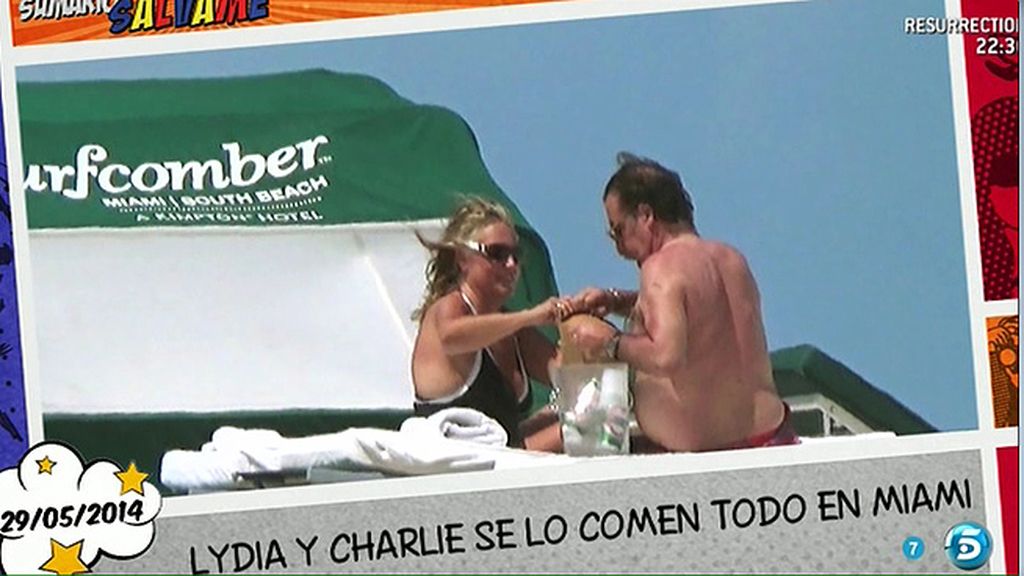 La colaboradora y su marido disfrutaron del sol, la playa... y una suculenta hamburguesa