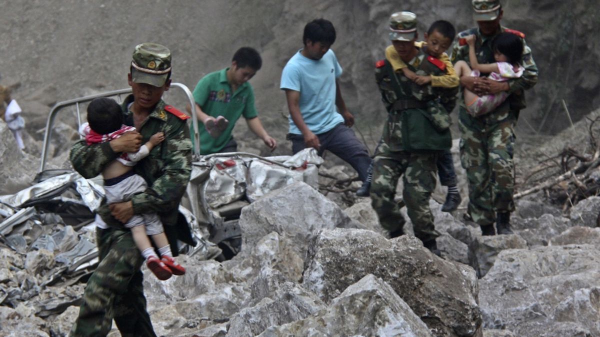 Terremoto en China. Foto: Reuters