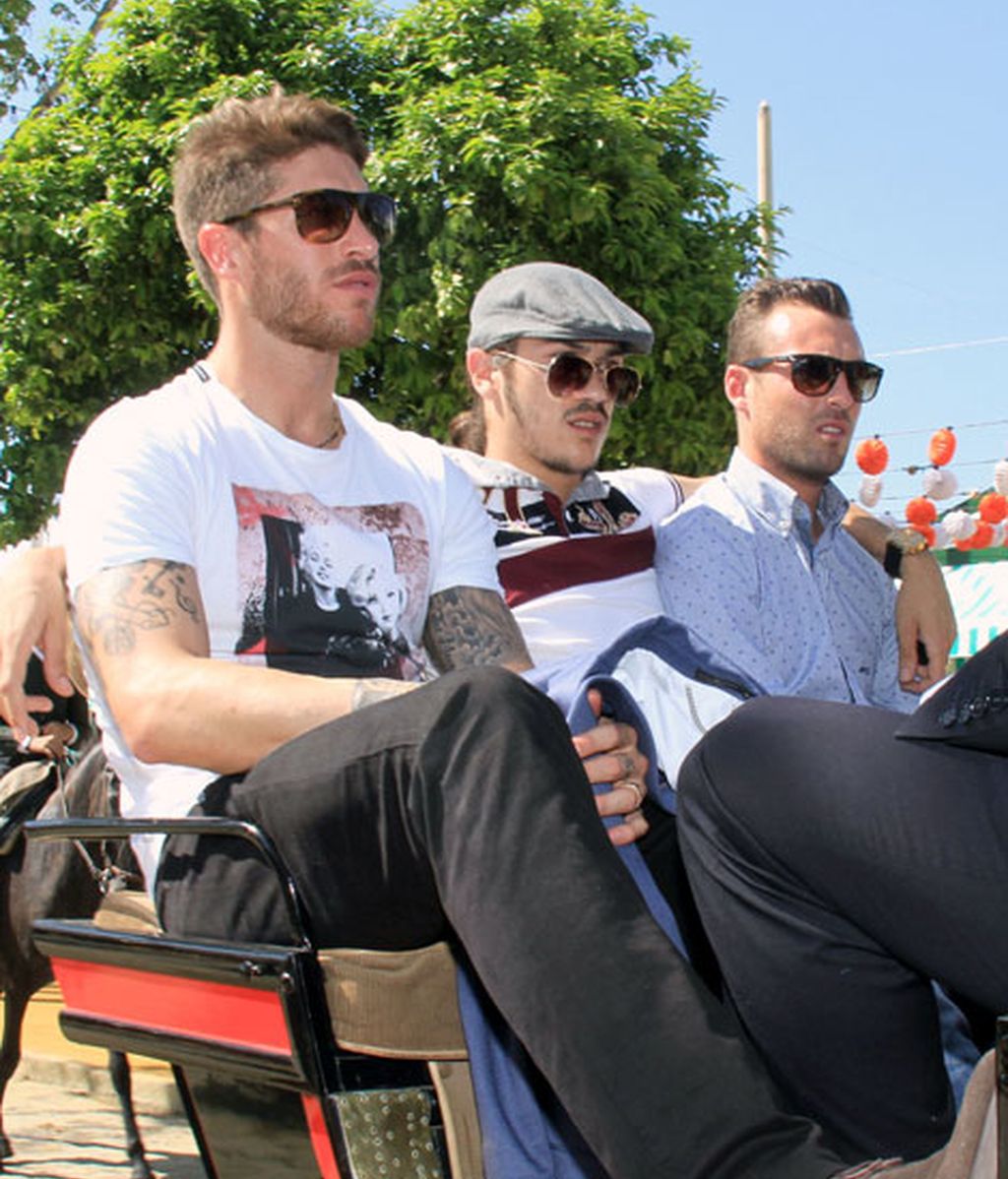 Sergio Ramos se escapa a Sevilla sin su chica