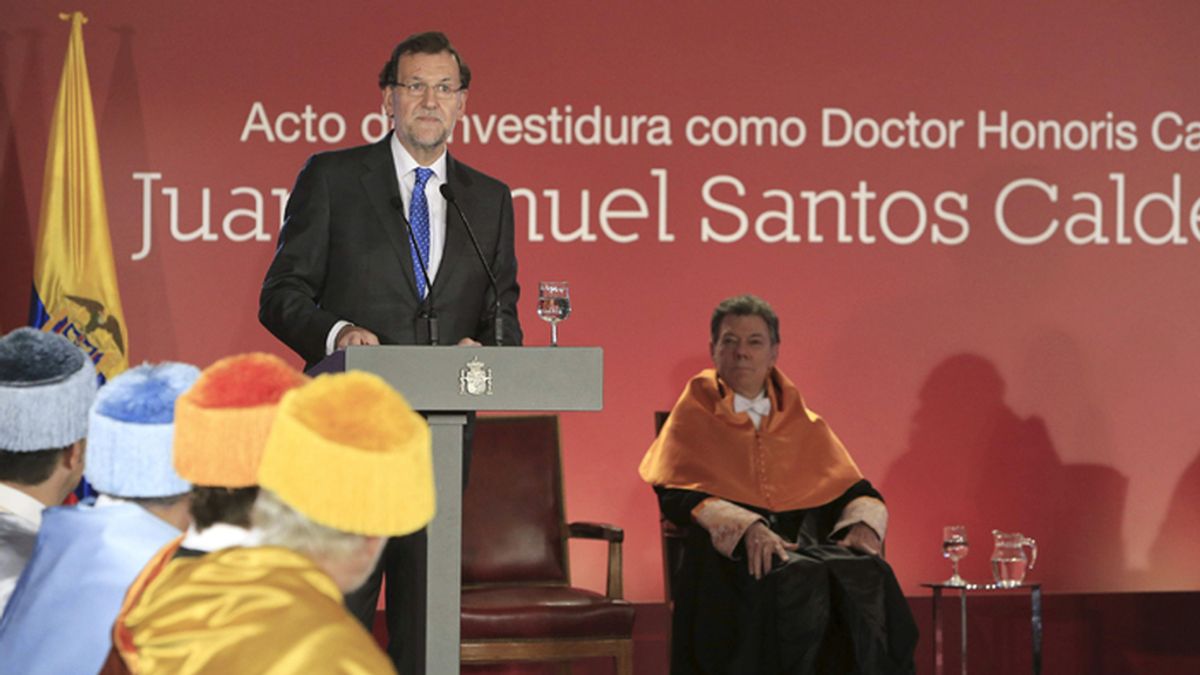 Entrega del doctorado Honoris Causa al presidente de Colombia, Juan Manuel Santo