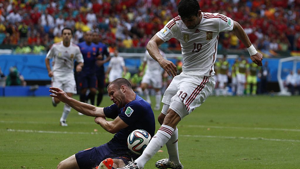 Diego Costa provocó el penalti que dió el único gol a España