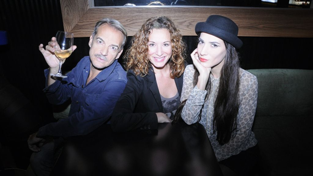 Antonio Albella, Eva Almaya y Cecilia Gessa