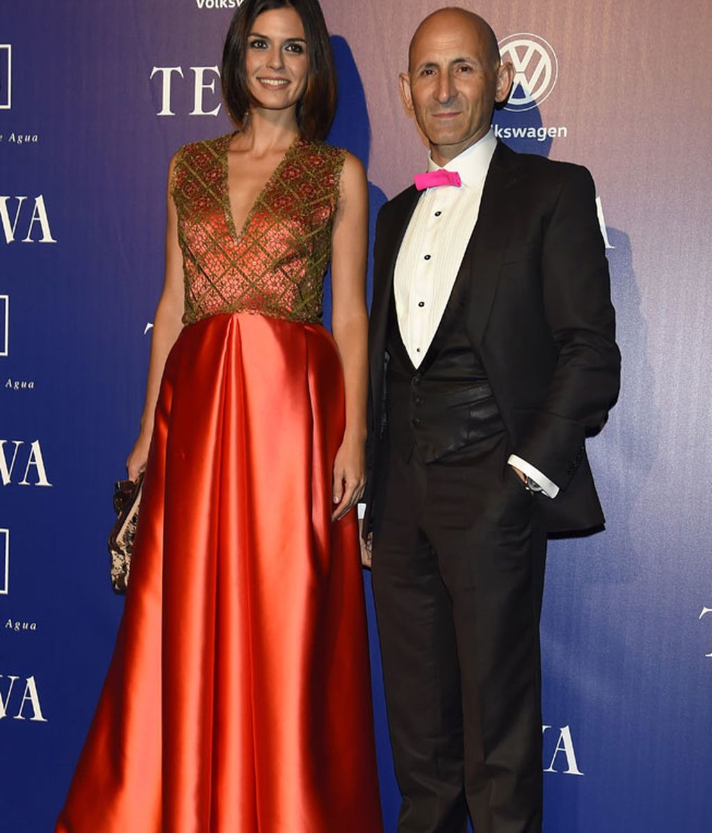 Modesto Lomba y la modelo María Reyes