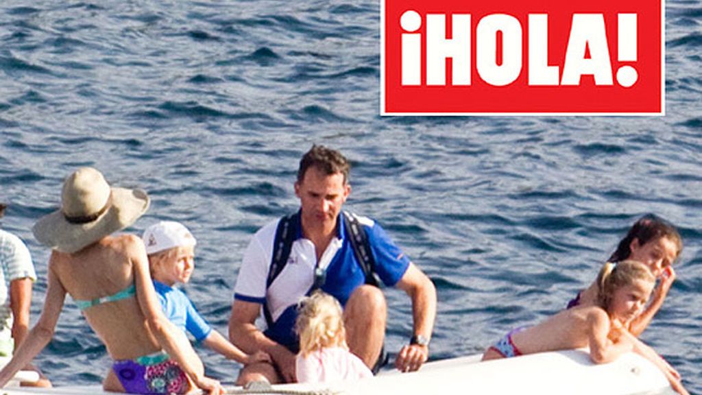 La princesa Letizia, en bikini