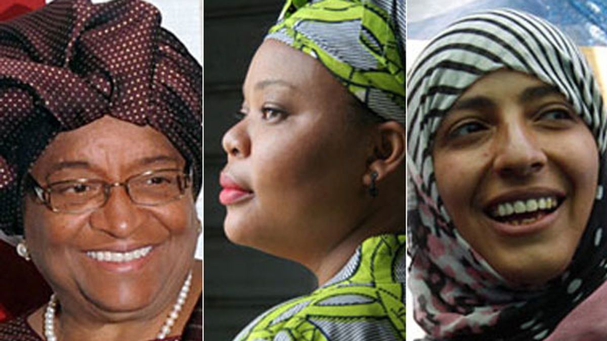Ellen Johnson-Sirleaf, Leymah Gbowee, Tawakkul Karman, Premio Nobel de la Paz
