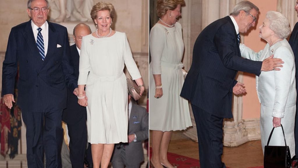 Los reyes de Grecia, Constantino y Ana María