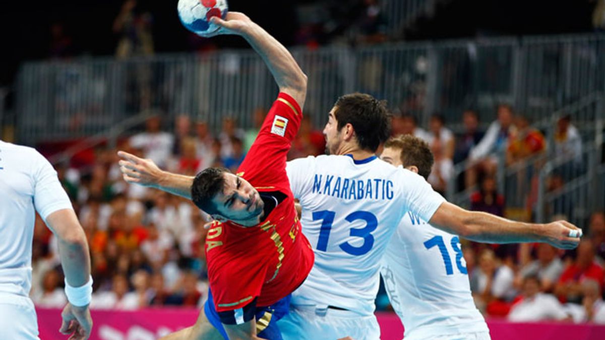 España pierde contra Francia en balonmano, Londres 2012