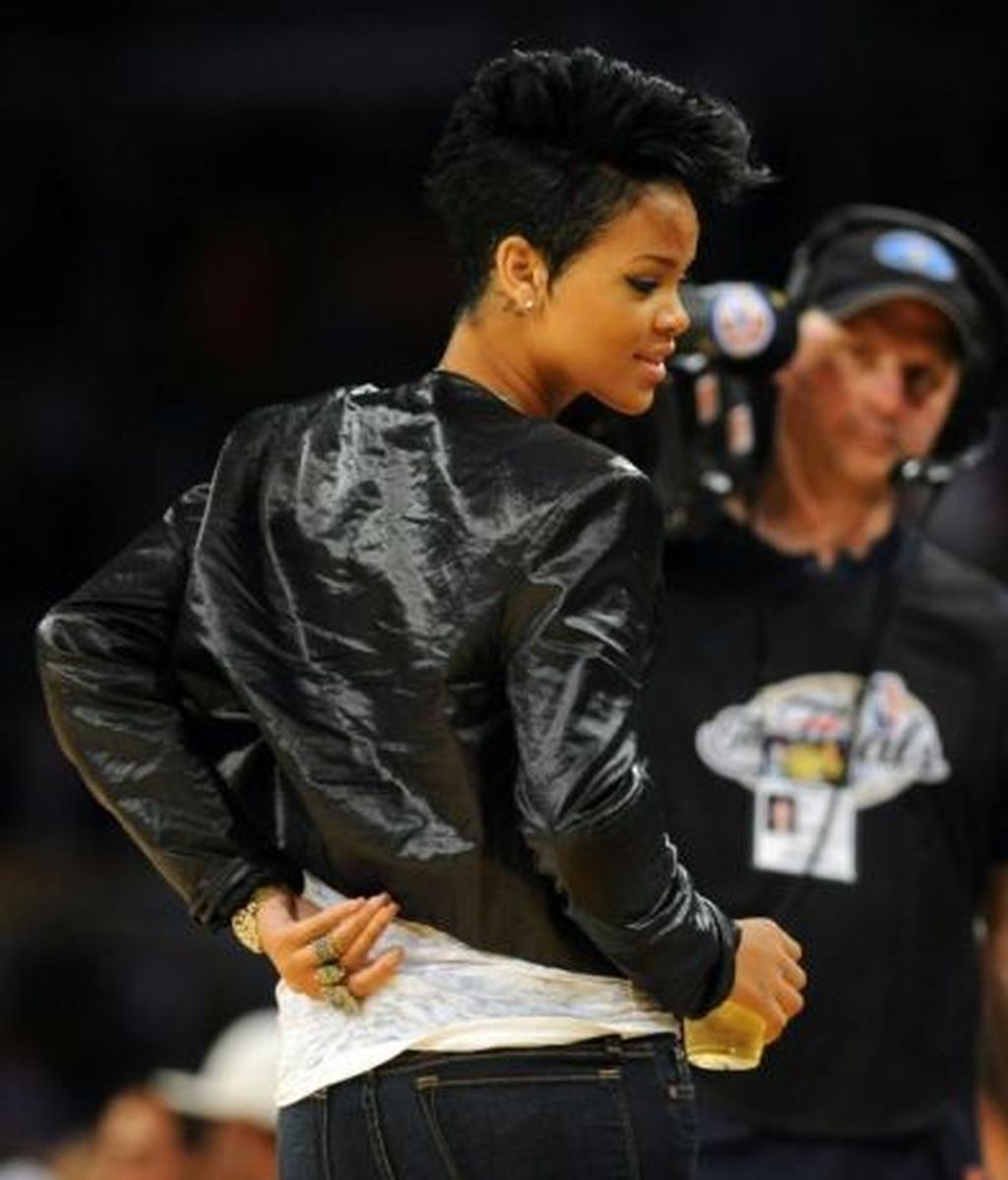 Rihanna, estrella de la NBA