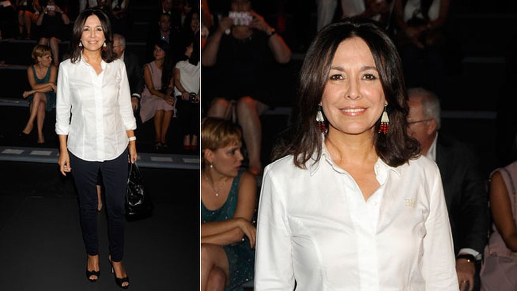 Isabel Gemio en el desfile de Hannibal Laguna