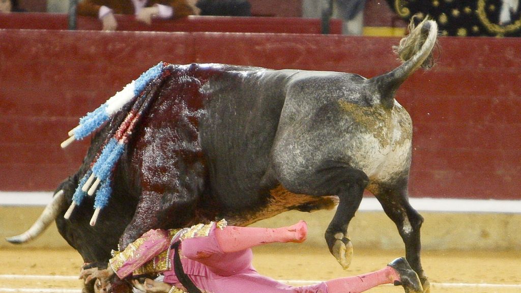 Espectacular cogida
