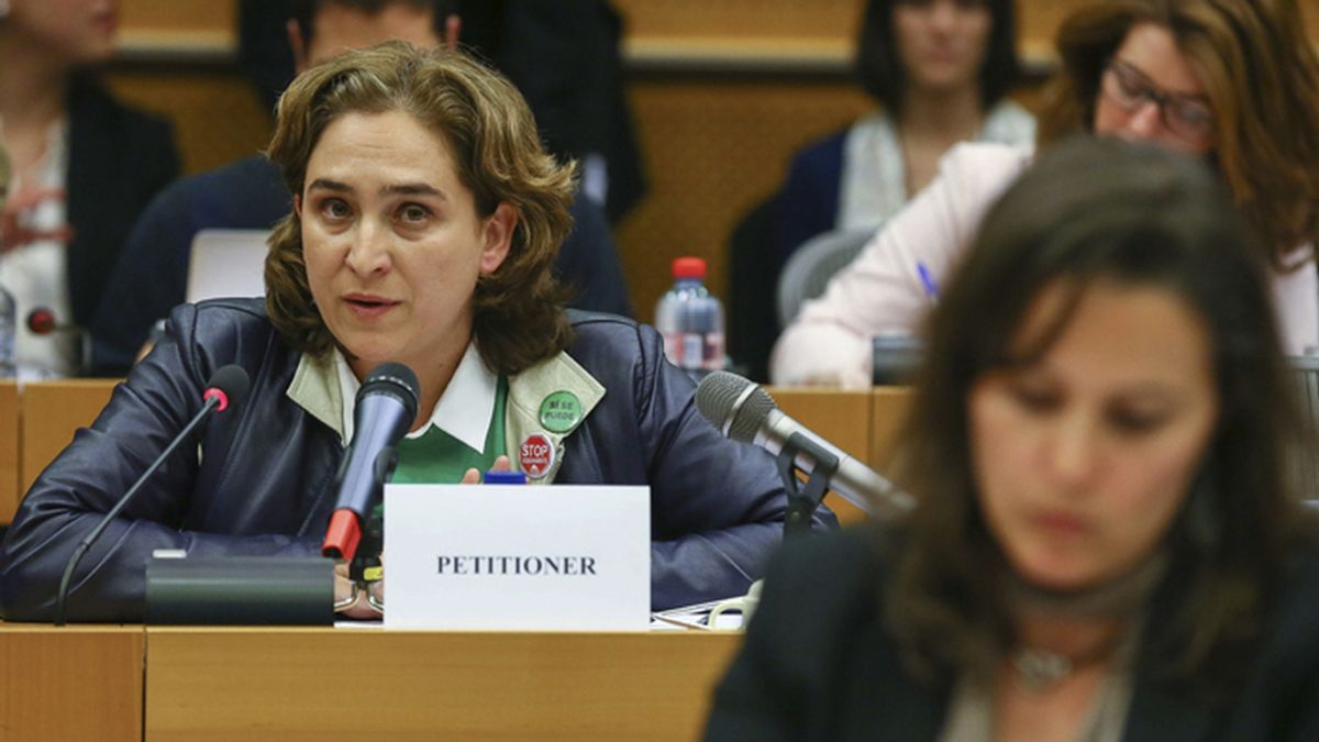 Ada Colau interviene ante el Comité de Peticiones del Parlamento Europeo