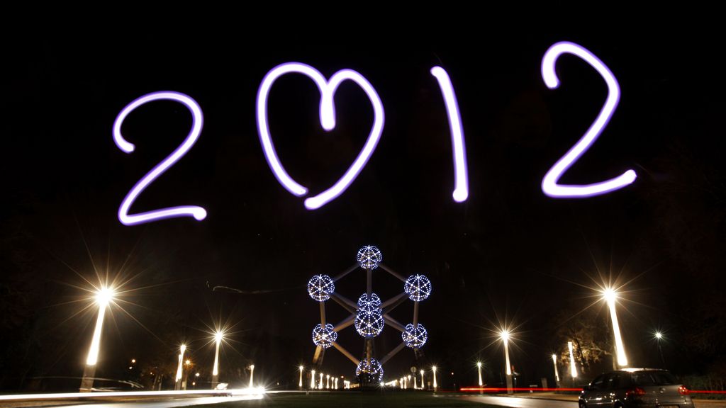 Dibujos de luz para felicitar el año nuevo