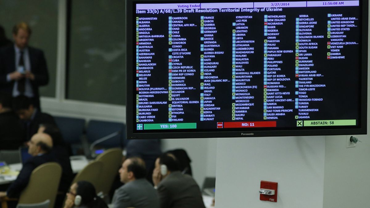 La ONU, contra la anexión rusa de Crimea y Sebastopol