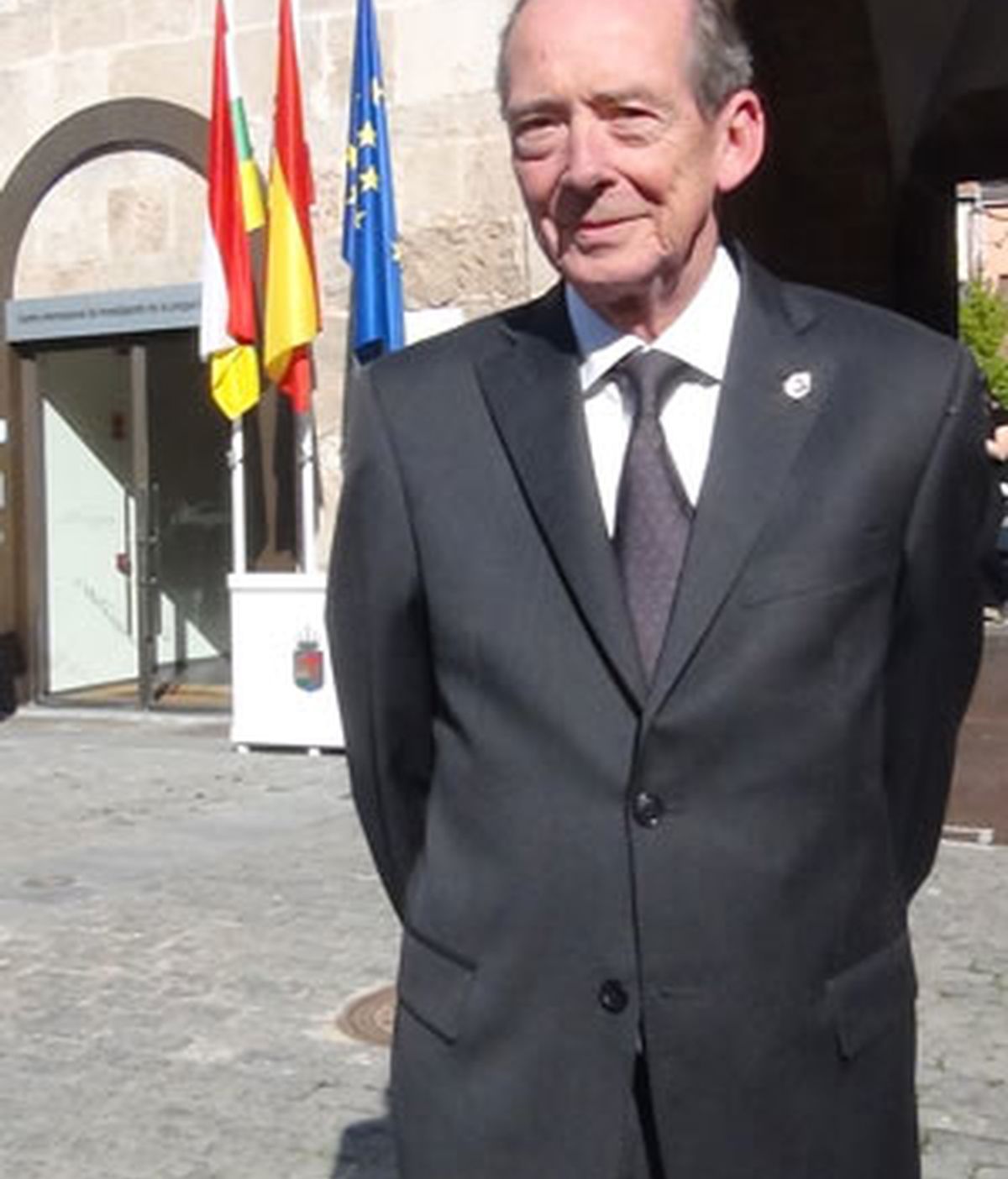José Manuel Blecua, director de la Real Academia Española y presidente de la Fundéu BBVA, en San Millán de la Cogolla. Foto: Inma Maldonado