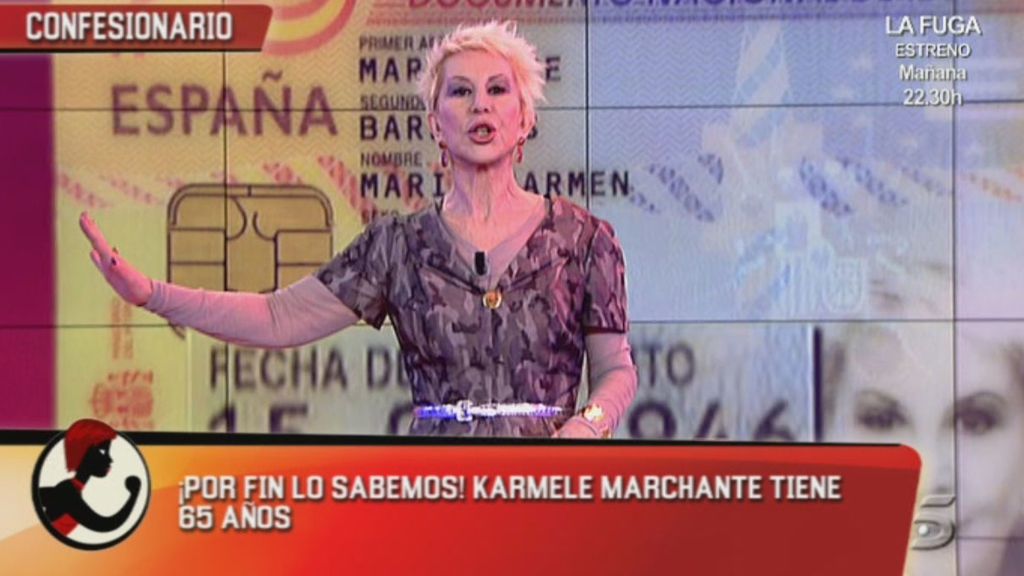 La periodista no lleva nada bien sentirse "mayor"